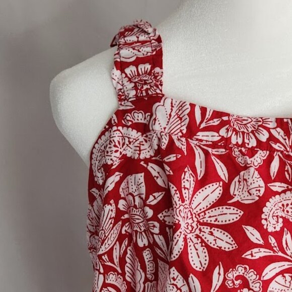 Loft Paisley Ruched Strap Cami, Size Large - Picture 2 of 13